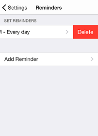 iOS7 reminder delete image